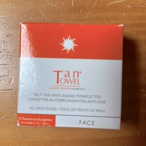 Tan Towel Face self-tan anti-aging towelettes NEW